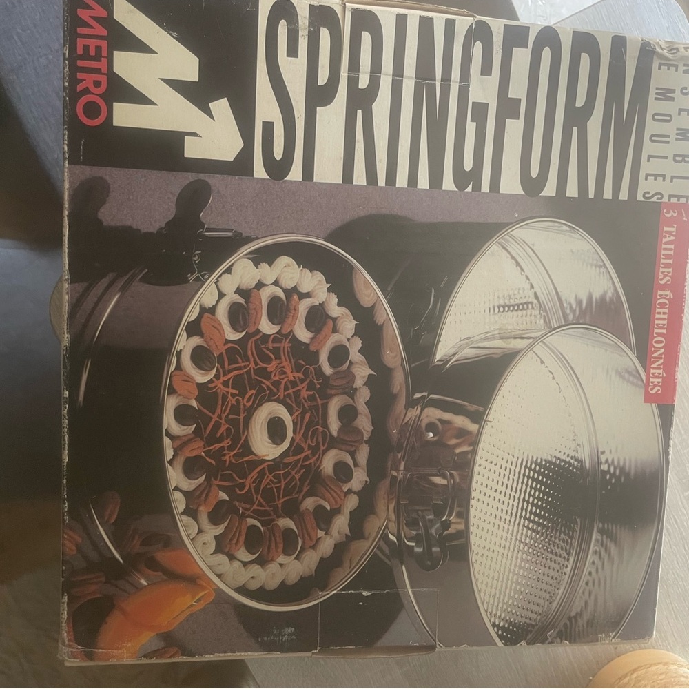 Metro Springform Cheesecake Pan Set - Stainless Steel set/3
